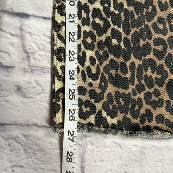 Oat New York Anthropologie Wide Leg Jeans Leopard print 6 - Picture 7 of 9